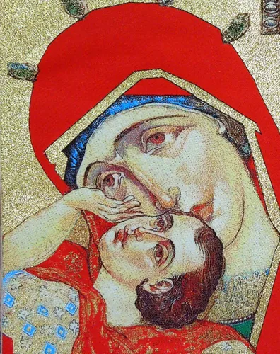 Vista 14 de Religious Gifts Icono de tapiz católico ortodoxo de San Arcángel Gabriel, 17 pulgadas