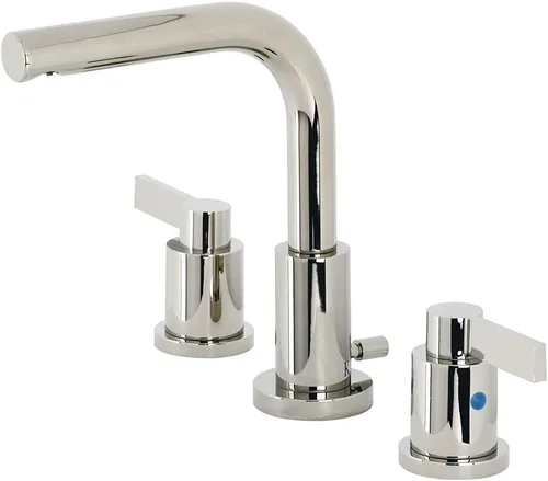 Vista 10 de Fauceture FSC8950NDL - Grifo de baño extendido de 8 pulgadas con drenaje emergente, color negro mate Mate negro