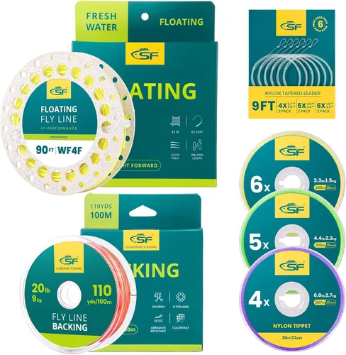 Vista 9 de SF Floating WF Fly Fishing Line with Two Welded Loops Freshwater