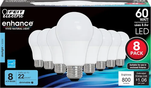 Vista 15 de Feit Electric Bombillas LED A19, 60 W Eq, regulables, blanco suave, paquete Blanco suave (2700K Soft White)