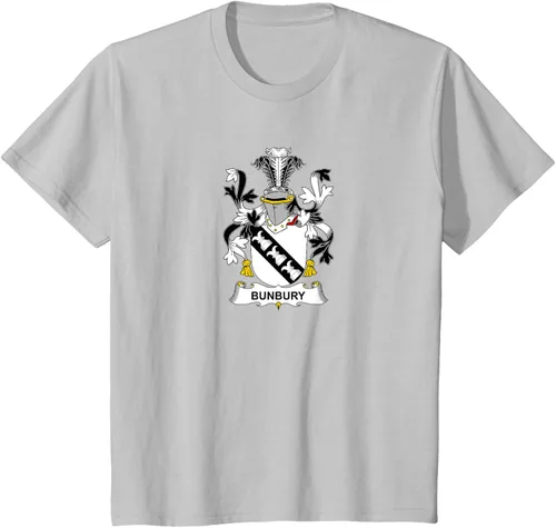 Vista 18 de Bunbury Coat of Arms - Camiseta con escudo familiar Negro