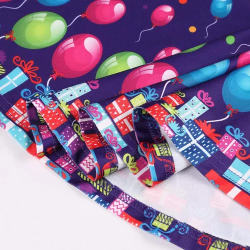 Vista 6 de LaBeca - Vestido sin mangas o de manga larga para niñas, vestidos informales con diseño de unicornio o sirena para niñas pequeñas o grandes