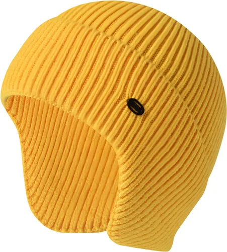 Vista 7 de Gorros de invierno para hombre, para exteriores, elásticos, de punto, con orejeras, resistentes al viento