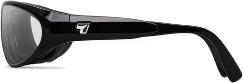 Vista 2 de 7eye by Panoptx Diablo Gafas de sol con bloqueo de viento - Negro brillante, lentes transparentes