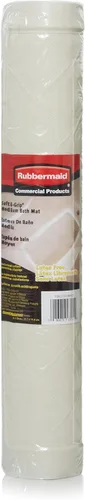 Vista 4 de Rubbermaid Commercial 1982724 tapete para baño Safti-Grip, tamaño medio, blanco