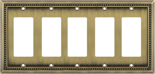 Vista 138 de Henne Bery Sunken Pearls Placa de Pared Decorativa de Servicio Pesado Placa de Interruptor Cubierta de Tomacorriente