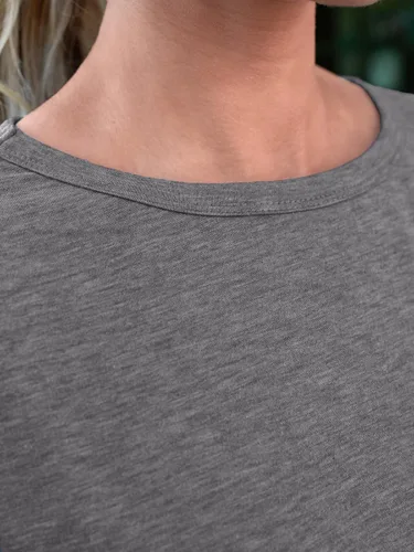 Vista 5 de AUTOMET Camisetas básicas de manga corta para mujer, cuello redondo, moda de verano