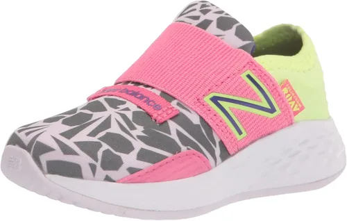 Vista 24 de New Balance Tenis unisex para bebé Fresh Foam Roav V1 sin cordones Aluminio ligero y negro.