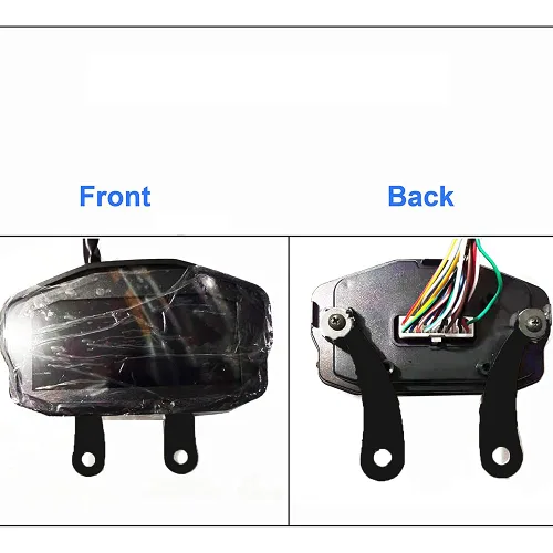Vista 6 de 2pcs universal motocicleta velocímetro soporte, acero inoxidable 304 velocímetro, soporte duradero (negro)