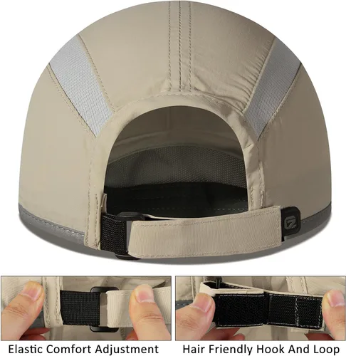 Vista 3 de GADIEMKENSD Sombrero reflectante plegable para exteriores, diseño sin estructura, protección solar UPF 50+, sombreros deportivos para mujeres