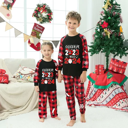 Vista 5 de KASAAS Pijamas de Navidad para la familia, conjuntos a juego para mujeres y hombres, divertidos trajes de descanso de Navidad para parejas