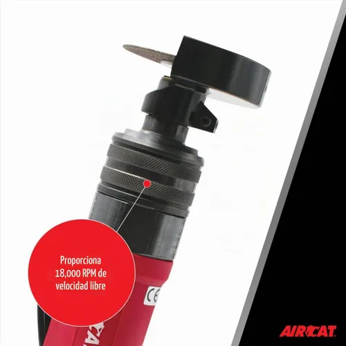 Vista 4 de AIRCAT Herramientas neumáticas 6530: Herramienta de corte de cabezal flexible de 3 pulgadas de 0.5 HP Velocidad libre de 18,000 RPM