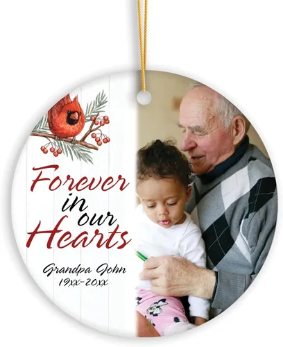 Vista 11 de Foto personalizada y nombre de nuevo papá, adorno de Navidad para nueva mamá, adorno personalizado de la primera Navidad del bebé, primera Navidad
