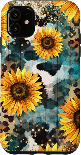 Vista 8 de Funda Boho Western de piel de vaca para iPhone 12 Pro Max