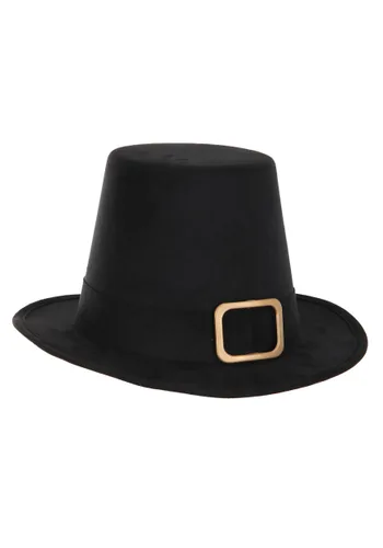 Vista 3 de Sombrero de Disfraz de Peregrino Marrón Deluxe Multicolor