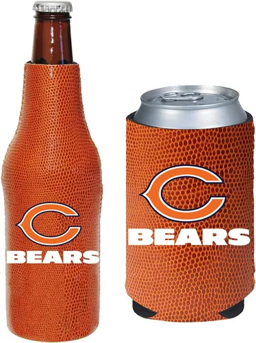 Vista 65 de Soporte aislante para latas y botellas de fútbol americano enfriador de bebidas Huggie (Nueva Orleans (Saints) - Negro) Nueva Orleans (Santos)