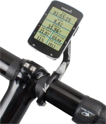 Vista 2 de K-Edge Race Bicycle - Soporte de computadora para dispositivos GPS Garmin, color negro