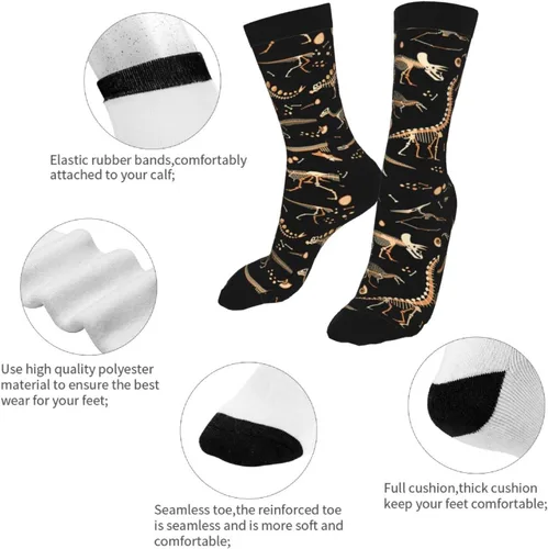 Vista 7 de Calcetines divertidos de vestido redondo para hombres y mujeres