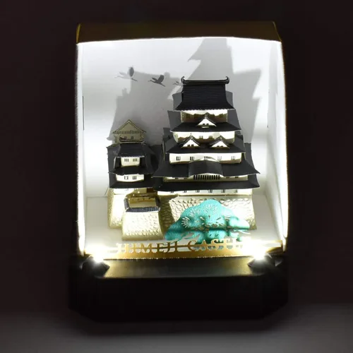 Vista 3 de Kit de construcción de papel nano, castillo (Himeji Castle)