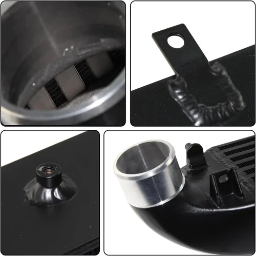 Vista 2 de Intercooler de montaje frontal de ajuste de alto rendimiento para Ford Fiesta ST 2014-2019 Negro