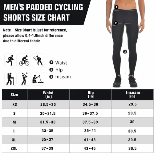 Vista 6 de qualidyne Mallas de ciclismo para hombre, pantalones largos para ciclismo, pantalones de bicicleta cálidos para clima frío, equipo de invierno