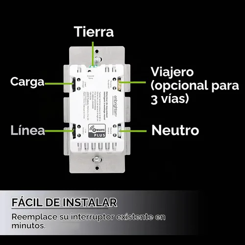 Vista 8 de Enbrighten Luz inteligente con sensor de movimiento Z-Wave para interiores, encendido/apagado, sensor de vacante/ocupación, incluye blanco