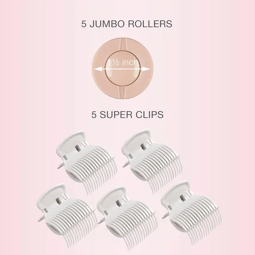 Vista 4 de Conair Rollos para volumen con calor instantáneo, Blanco