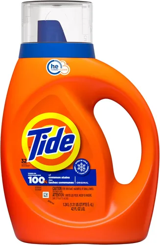 Vista 25 de Tide Detergente líquido para ropa de alta eficiencia, Clean Breeze, 25 cargas de 40 onzas líquidas