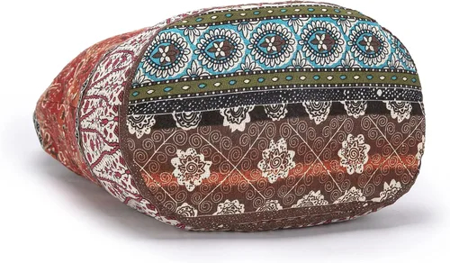 Vista 14 de Bolsa de hombro para mujer, de lona en estilo hippie/bohemio para llevar cruzada al hombro, disponible en diferentes colores y estampados