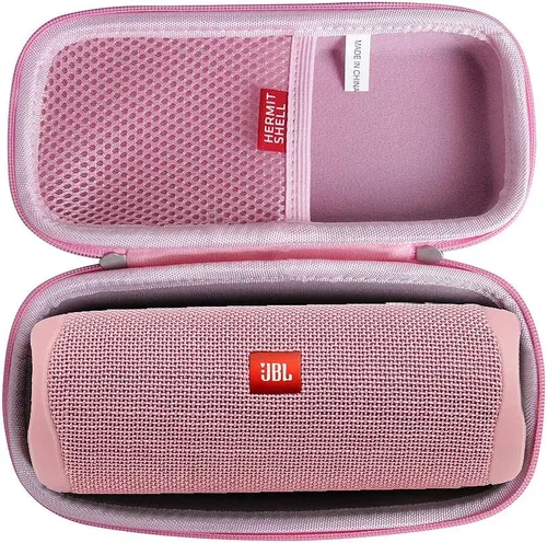 Vista 8 de Hermitshell Funda rígida de viaje compatible con JBL FLIP 5 / JBL FLIP 6 / JBL Flip 7 Altavoz Bluetooth portátil impermeable (negro)