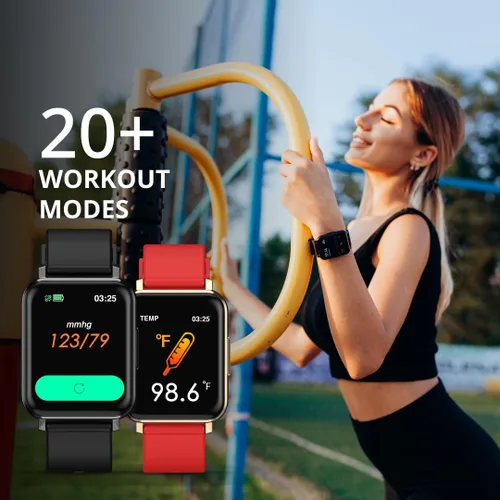 Vista 4 de Spade & Co Health Smartwatch 2 - Monitor de salud y fitness con temperatura corporal, oxígeno en sangre, monitoreo de frecuencia cardíaca