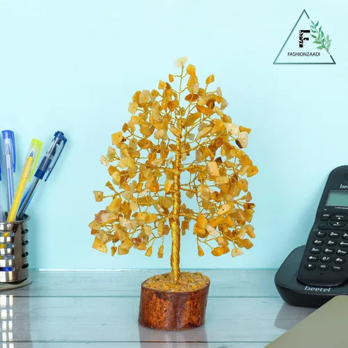 Vista 5 de Árbol del dinero FASHIONZAADI con piedras preciosas, bonsai hecho a mano para el equilibrio de los chakras, sanación o reiki, árbol espiritual