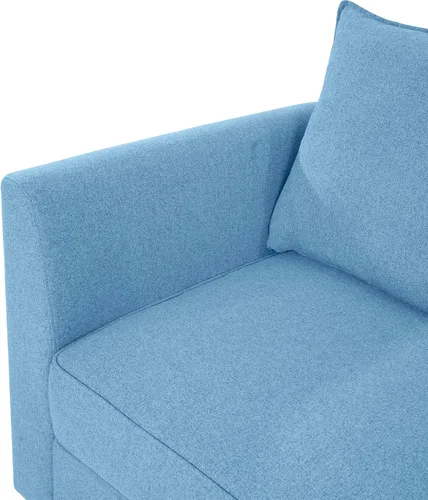 Vista 5 de Naomi Home Elizabeth - Sofá modular modular con lino otomano, sofá de 6 plazas con asiento de almacenamiento, sofá modular convertible para sala