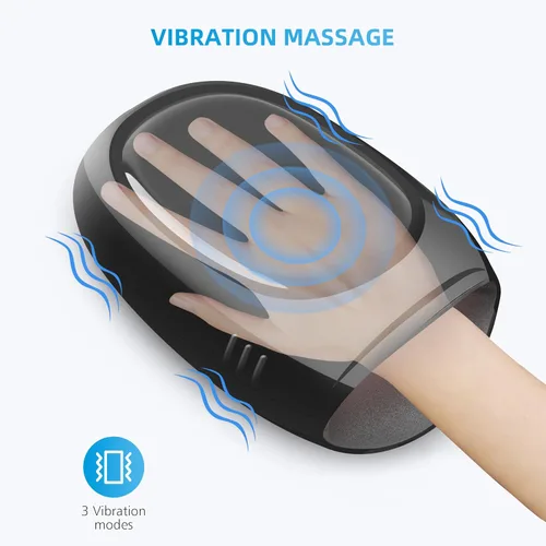 Vista 6 de COMFIER Masaje de manos con calor y compresión, control de aplicación, máquina masajeadora de manos para artristis, túnel carpiano, masajeador
