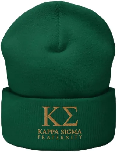 Vista 13 de Kappa Sigma Fraternity Beanie: gorro de acrílico suave de alta calidad para el orgullo y la calidez, sombrero de invierno