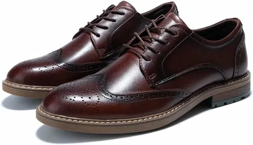 Vista 7 de Zapatos de vestir Oxford casuales con cordones para hombre
