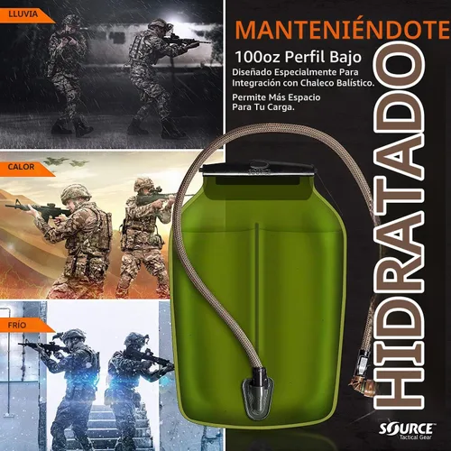 Vista 8 de Source Tactical Gear 3L Widepac Depósito de hidratación de bajo perfil
