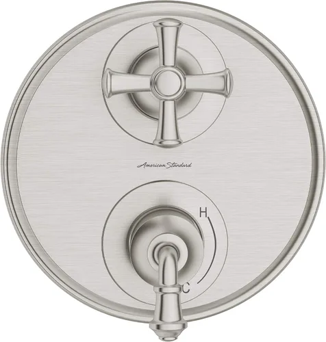 Vista 4 de American Standard TU052740.295 Delancey - Desviador de ducha integrado con 2 manijas solamente, níquel cepillado cepillado níquel