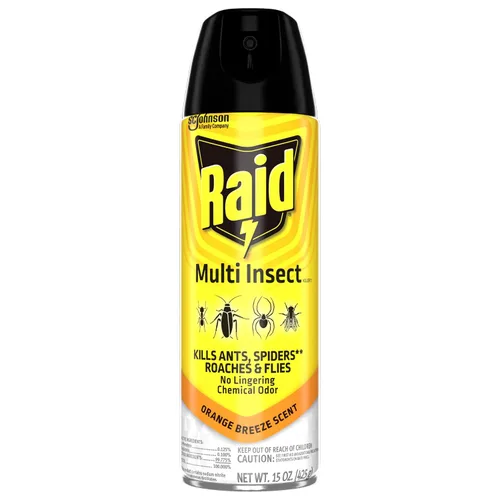 Vista 12 de Raid Asesino de insectos múltiples, brisa de naranja, 15 onzas (paquete de 1)