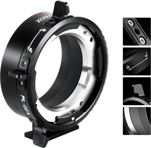 Vista 9 de VILTROX Adaptador de lente PL-L, anillo convertidor de lente de cámara, anillo adaptador compatible con lente PL a cámara de montaje en L Panasonic