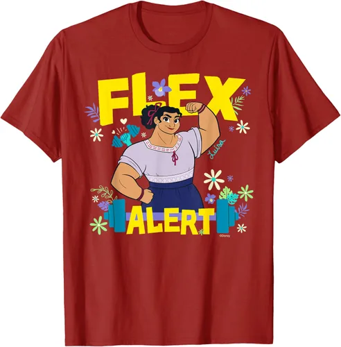 Vista 60 de Disney Encanto Luisa Madrigal Flex Alert Camiseta, Negro