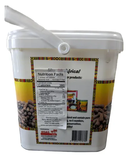 Vista 5 de Pounded Yam Instant 8.8 LB Cubo – Iyan Ado – Auténtico, africano de calidad premium con ñame real – 100% natural por African Beauty