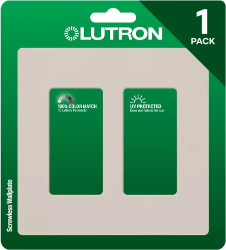 Vista 11 de Lutron Claro - Placa de cubierta para interruptor de luz, placa de pared de 2 posiciones, para interruptores de luz decorativos, cubierta