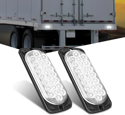 Vista 20 de Nilight juego de 2 luces de señalización de giro LED de 16 luces ámbar, carcasa de aluminio de 4.4 pulgadas, luces indicadoras de señalización