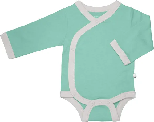 Vista 9 de Babysoy Kimono de algodón orgánico de manga larga Onesie Bodysuit