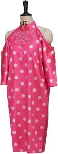 Vista 3 de Pretty in Pink - Disfraz de cosplay de Andie, vestido de lunares rosados, disfraz de baile de graduación para mujeres y niñas
