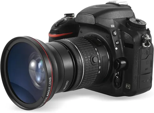 Vista 7 de Lightdow 49MM 0.43x Lente Adicional HD de Alta Definición Gran Angular + Macro para Canon EOS M M2 M3 M5 M6 M10 M50 M100 M200, M6 Mark II, M50 Mark