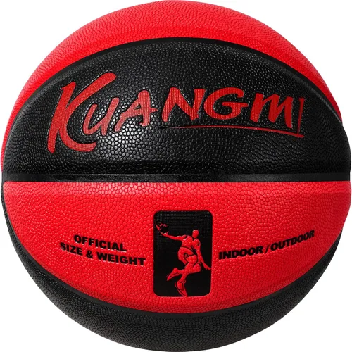 Vista 2 de Kuangmi Balón de baloncesto personalizado para interiores y exteriores (tamaño 7/29.5")