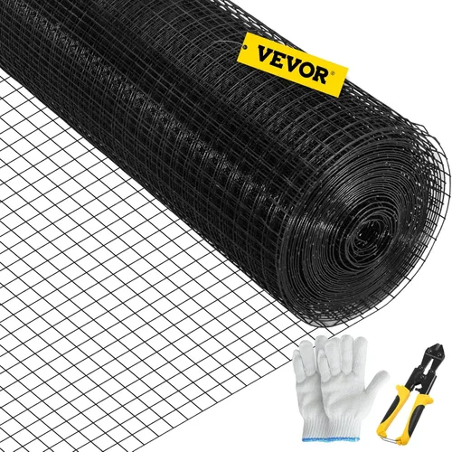 Vista 12 de VEVOR Tela Metálica, 24"x50' y Tamaño de Malla de 1"x1", Alambre Soldado de Acero Galvanizado Recubierto de Vinilo Calibre 16, con unos Alicates