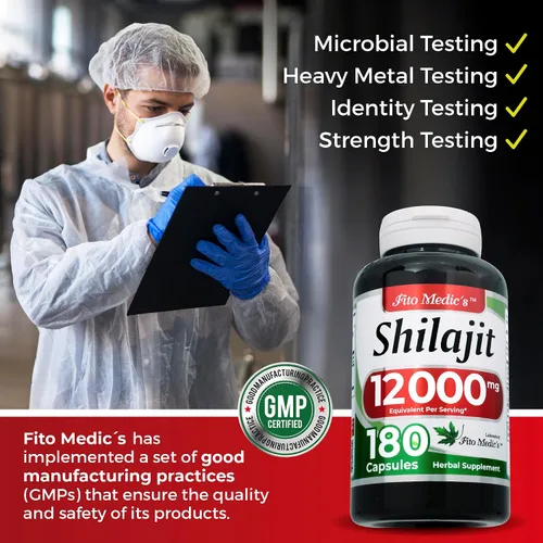 Vista 5 de FITO MEDIC'S Laboratorio shilajit Shilajit Cápsulas 180 Cápsulas.